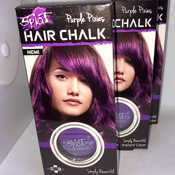 splat Hair Lot 3 Splat Hair Chalk Purple Pixies Color Highlights